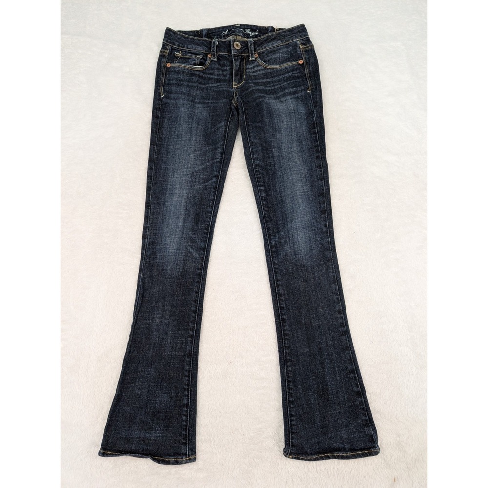 American Eagle Skinny Kick Jeans Women's 2 (28x32) Denim Stretch‎ High Rise